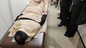 ヘルスキーパー施術所見学の様子